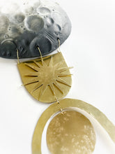 Load image into Gallery viewer, GEOMETRIC STARBURST MOON wall hanging