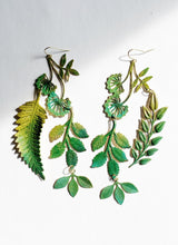 Load image into Gallery viewer, DREAMGAZE flora brass hand painted earrings