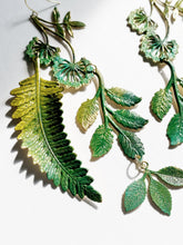 Load image into Gallery viewer, DREAMGAZE flora brass hand painted earrings