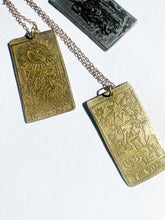 Load image into Gallery viewer, AMULETS + TALISMANS swords suit tarot necklace