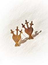Load image into Gallery viewer, AMULETS + TALISMANS 3 of swords earrings