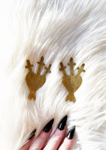 Load image into Gallery viewer, AMULETS + TALISMANS 3 of swords earrings