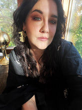 Load image into Gallery viewer, AMULETS + TALISMANS rose earrings