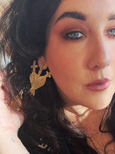 Load image into Gallery viewer, AMULETS + TALISMANS 3 of swords earrings