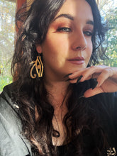Load image into Gallery viewer, AMULETS + TALISMANS Eye of Horus/Eye of Ra earrings